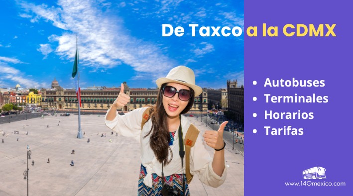 Autobuses de Taxco a México Central del Sur – 2026