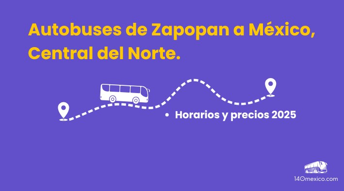 Autobuses de Zapopan a México CDMX | horarios 2025