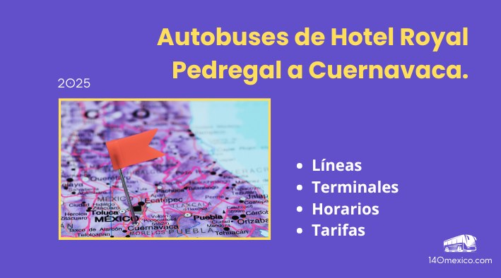 Horarios camionetas de México Hotel Royal a Cuernavaca