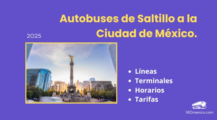 Autobuses Saltillo – Ciudad de México | horarios 2025