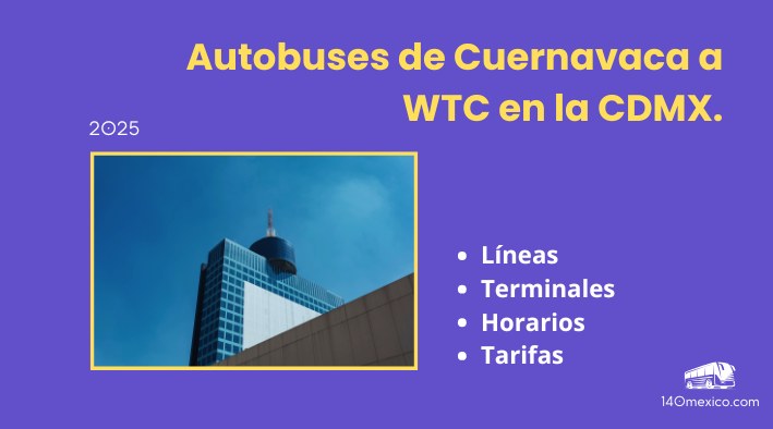 Horarios de las Camionetas de Cuernavaca al WTC en la CDMX