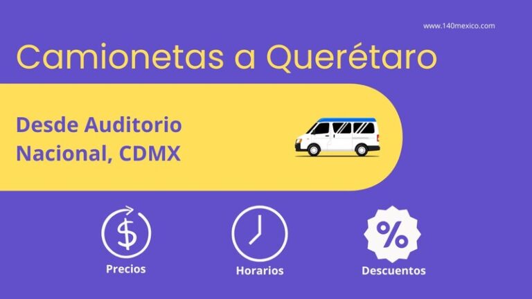 Camionetas de México CDMX a Querétaro – horarios y precios