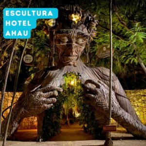 Escultura en Tulum