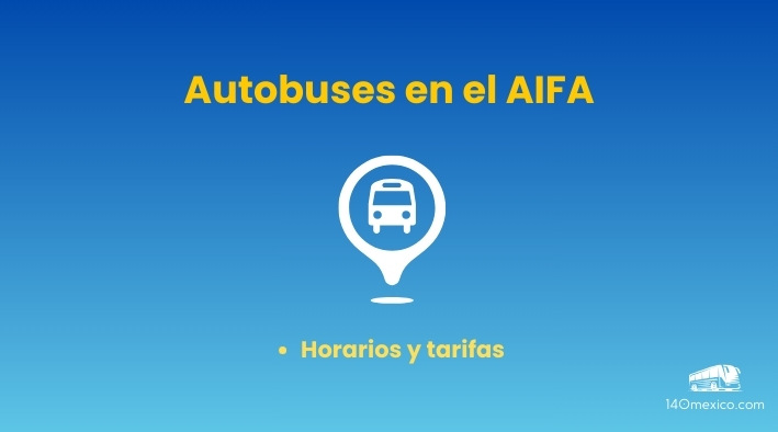 Información de los autobuses en el AIFA