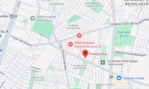 Ubicación de la terminal Coapa de autobuses Primera Plus