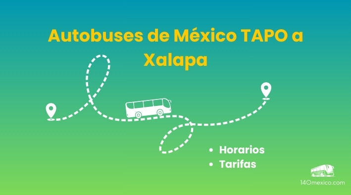 Horarios de autobuses de México TAPO a Xalapa en 2025
