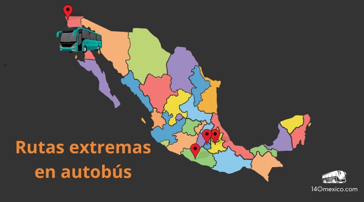 Las corridas de autobús más largas en México